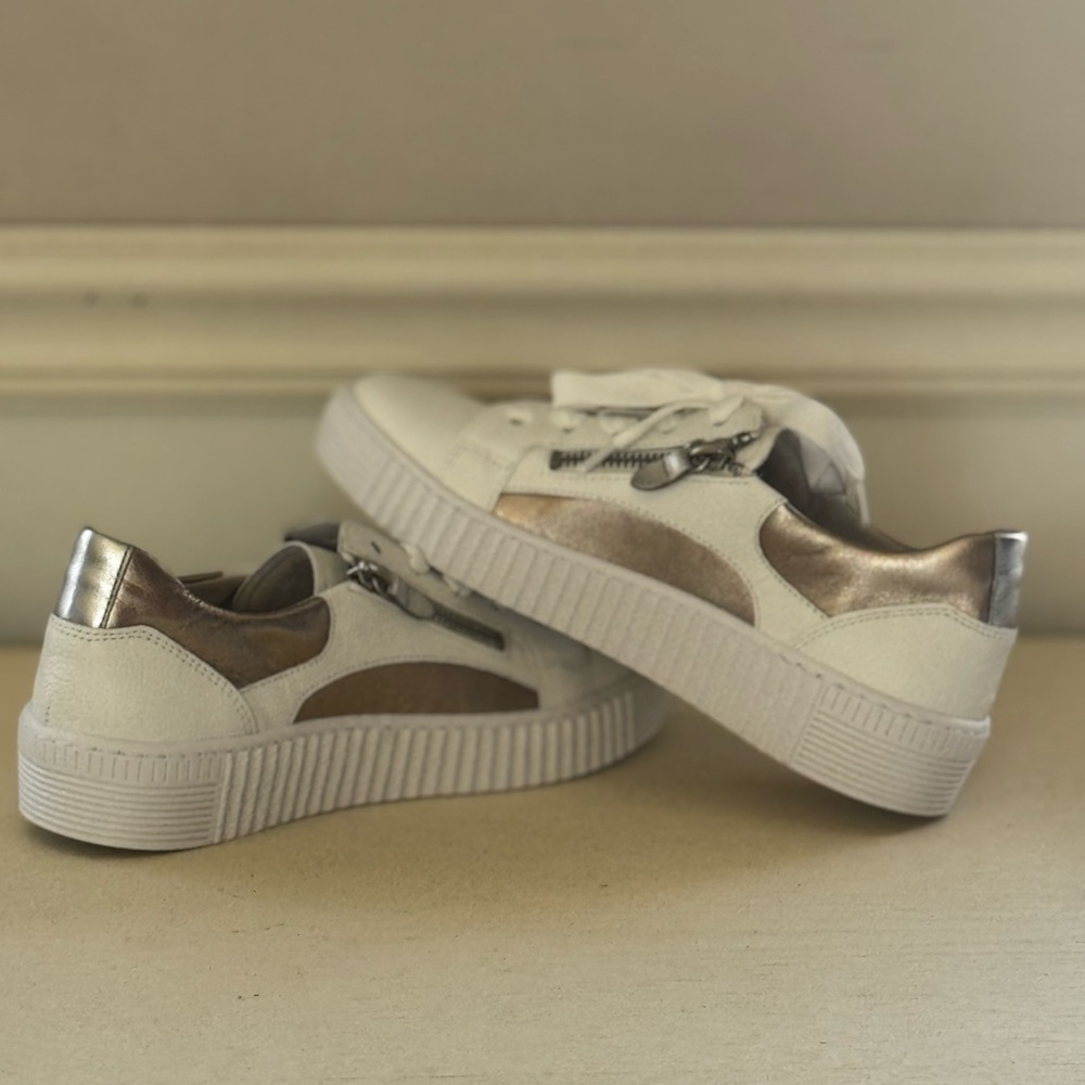 Gabor White and Silver Women's Sneakers